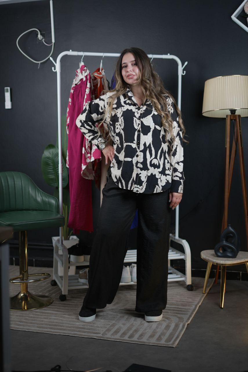 Ensemble deux piéce chemise et pantalon chic