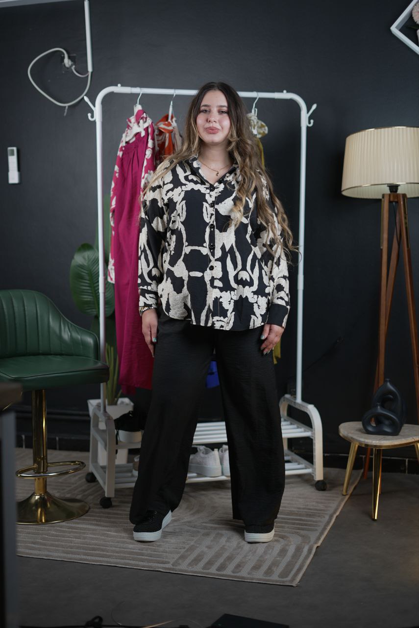 Ensemble deux piéce chemise et pantalon chic