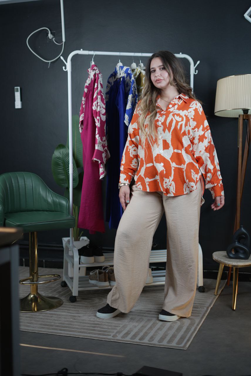 Ensemble deux piéce chemise et pantalon chic