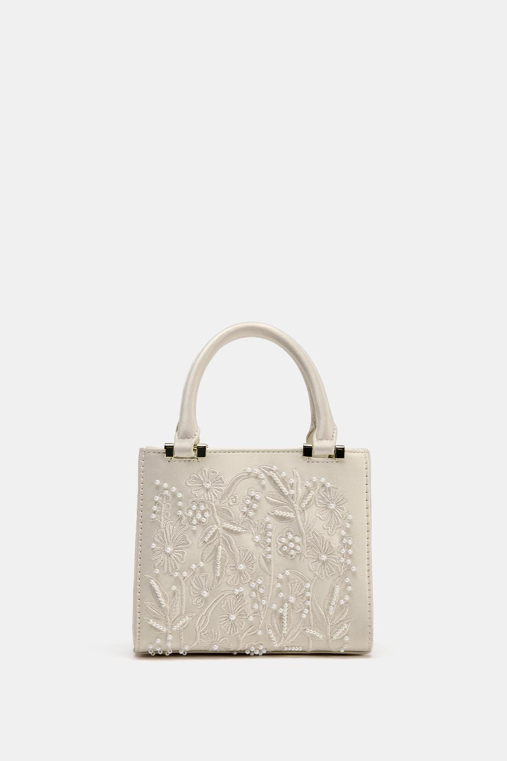 SAC ZARA SATINÉ PERLES