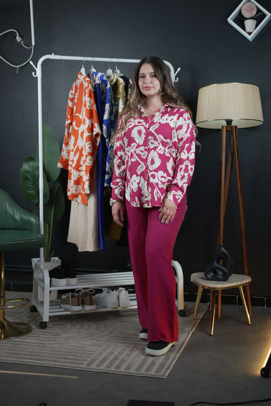 Ensemble deux piéce chemise et pantalon chic