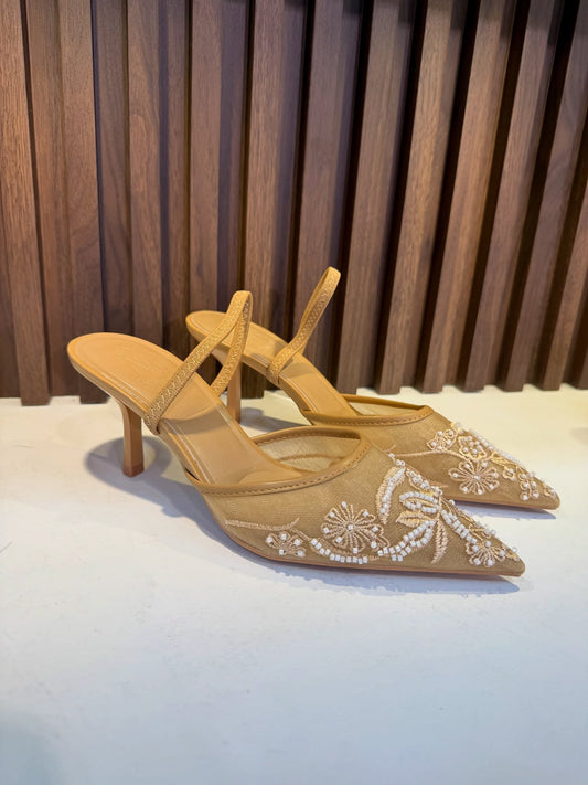 Escarpins Zara a talons ouvertes ( Qualité Premium )